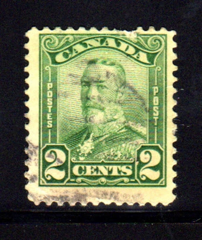 CANADA #150  2 CENT KING GEORGE V SCROLL ISSUE   USED   c
