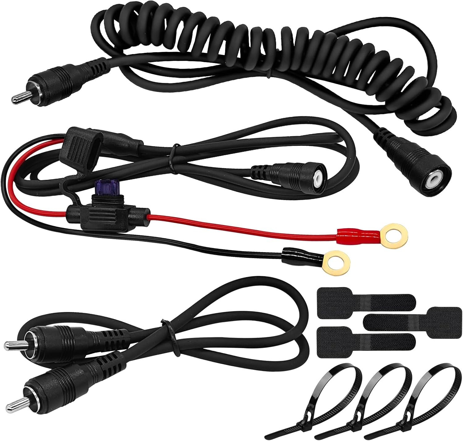 Snowmobile Helmet Heated Shield Cord, RCA Plug Heated Cord for Heated Most Elect