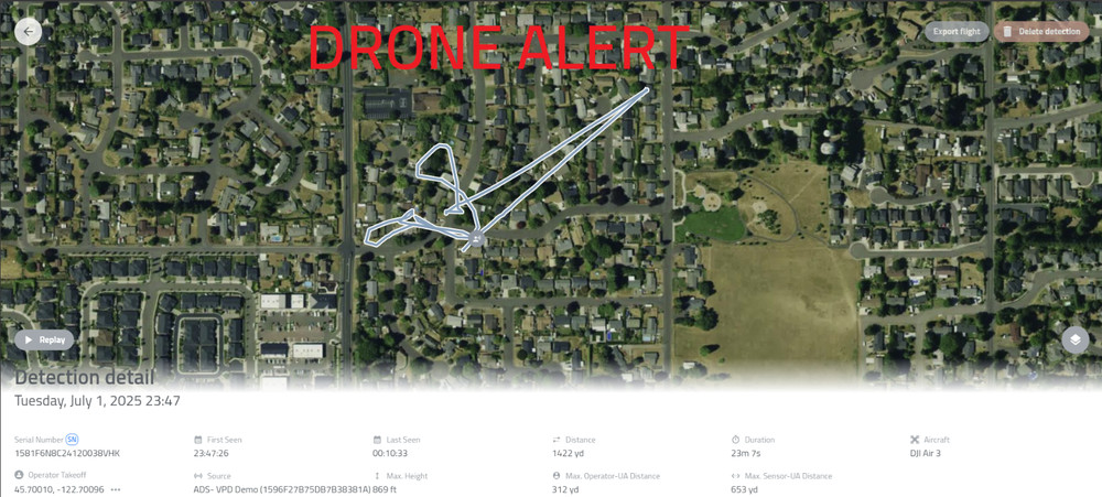 Drone Detection & Tracker Device – Handheld Remote ID Receiver for iOS & Android