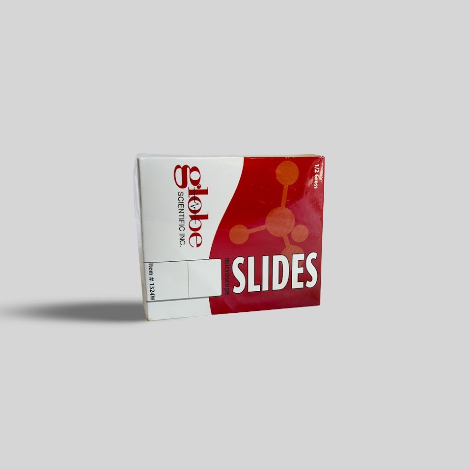 Frosted Microscope Slides by Globe Scientific, Model 1324W – 72-Pack