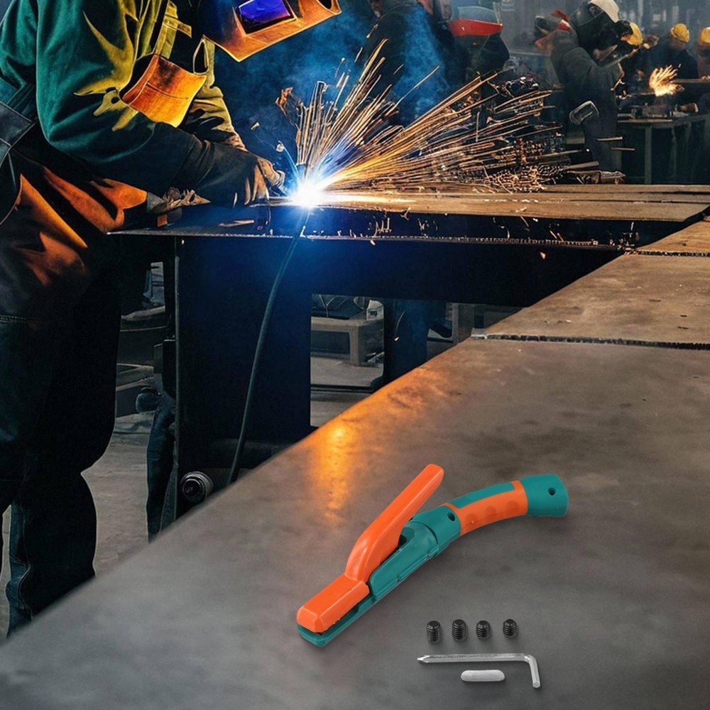 Welding electrode holder 800A with quick connection and secure clamping