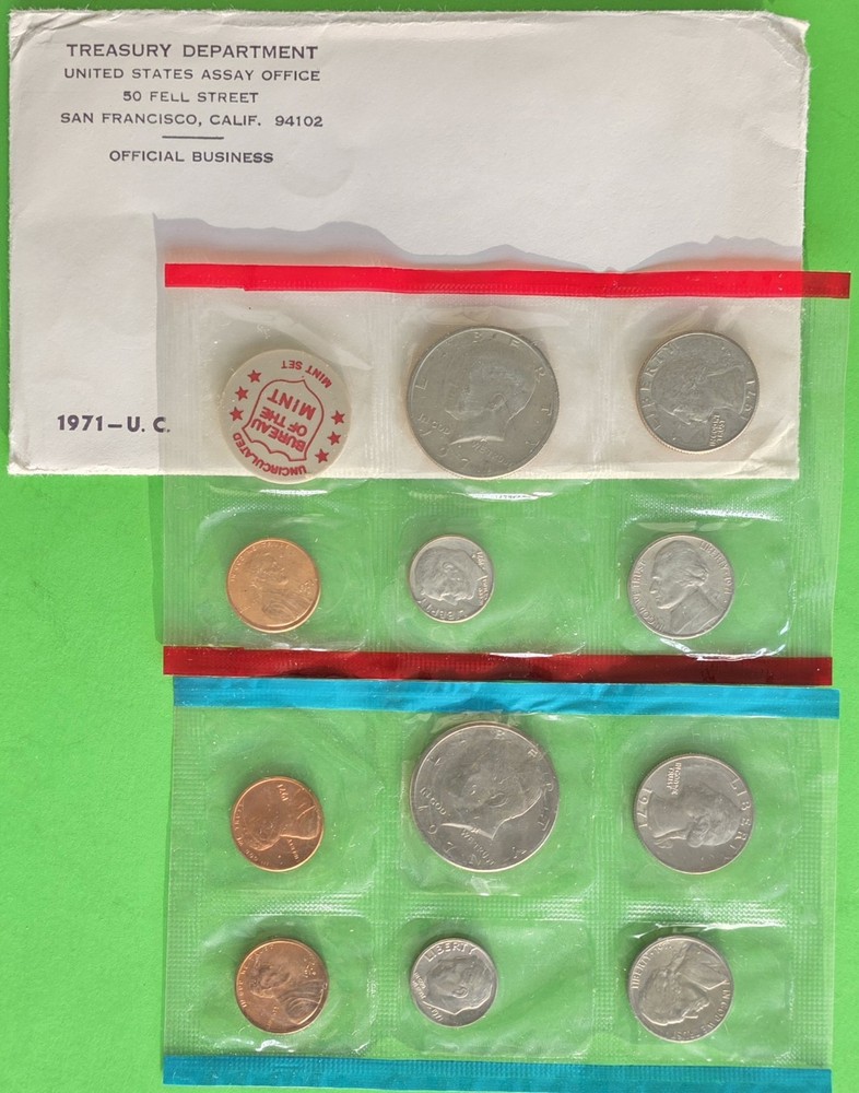 1971-1981 U.S. Mint Uncirculated Sets - 11 Sets - All From Original Purchaser
