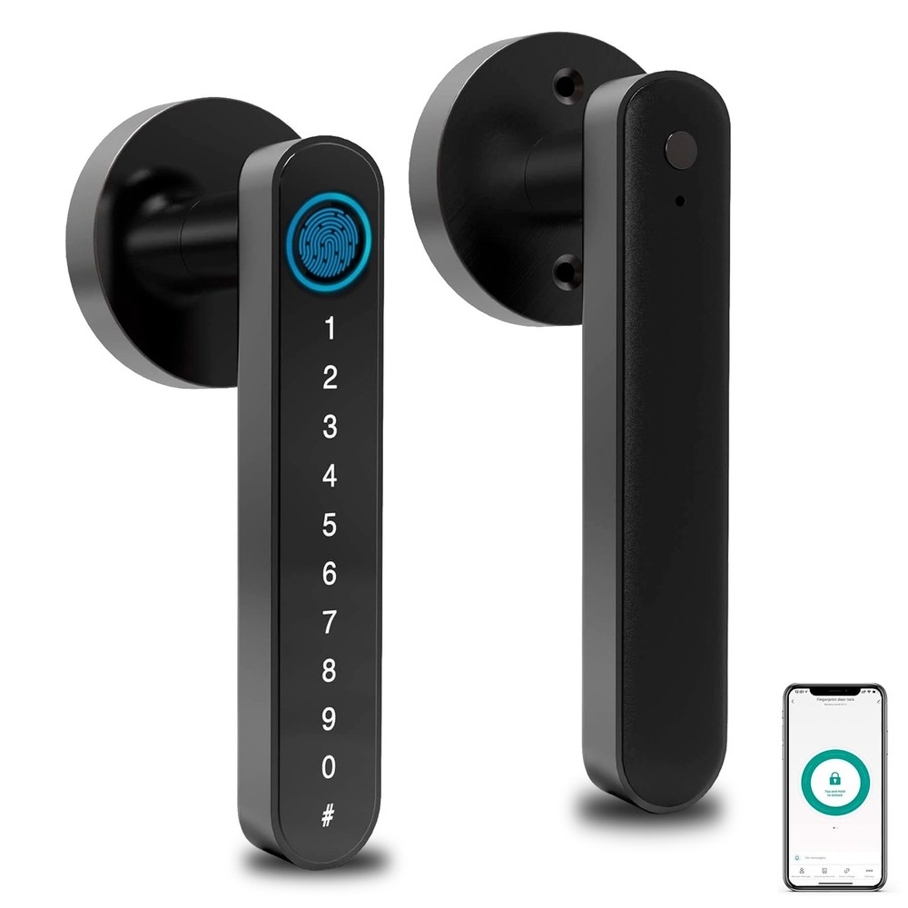 Smart Fingerprint Door Lock, Keyless Entry with Passcode, App Control & more