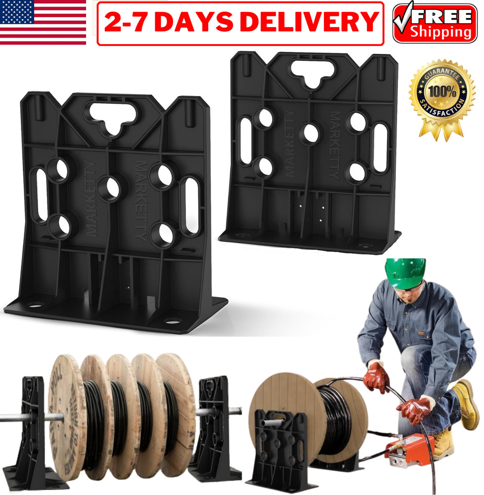 Portable Wire Dispenser Electrical Cable Spool Rack Spool Caddy Wire Roll Holder