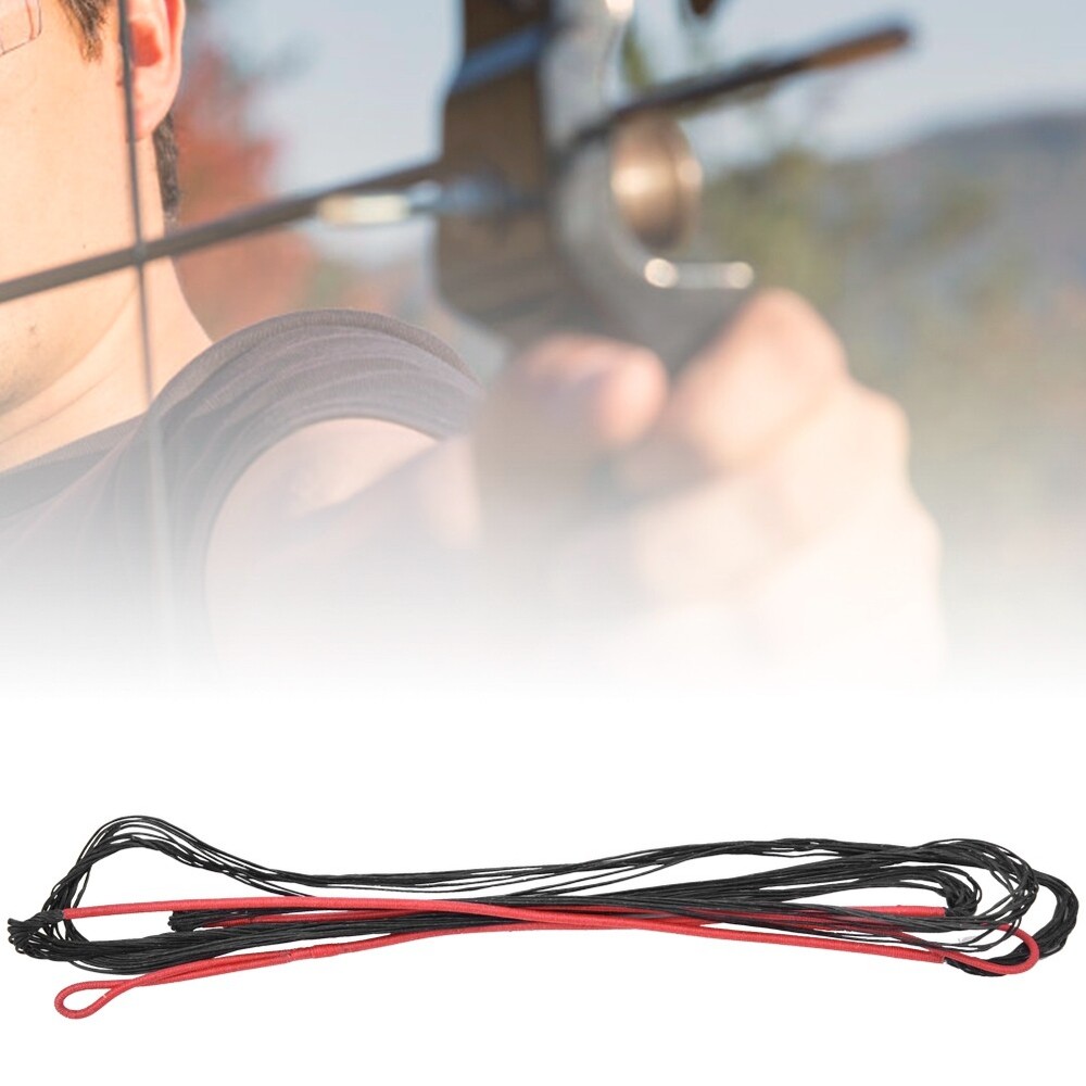 Black Red 12Strands 68 Nylon Universal Archery Supplies Bowstring Bow String DS