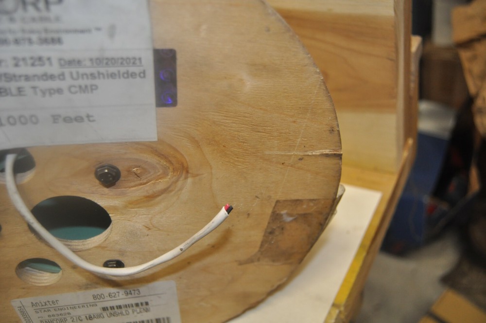 RAMCORP 18/2C 21251 Plenum Stranded UNShielded Security/Alarm Cable CMP 1000ft