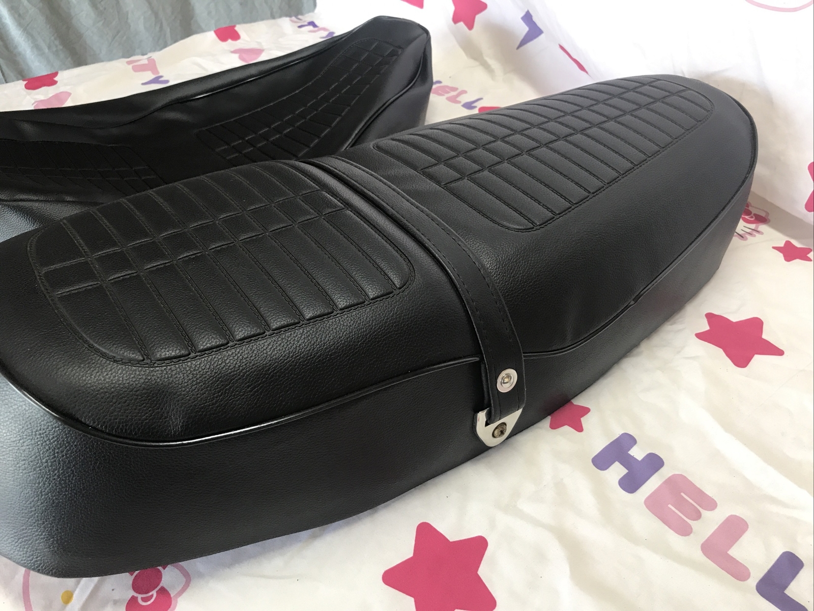 HONDA CB360 SEAT COVER CB360T SEAT COVER 1975 TO 1976 MODEL + STRAP (H*-98)