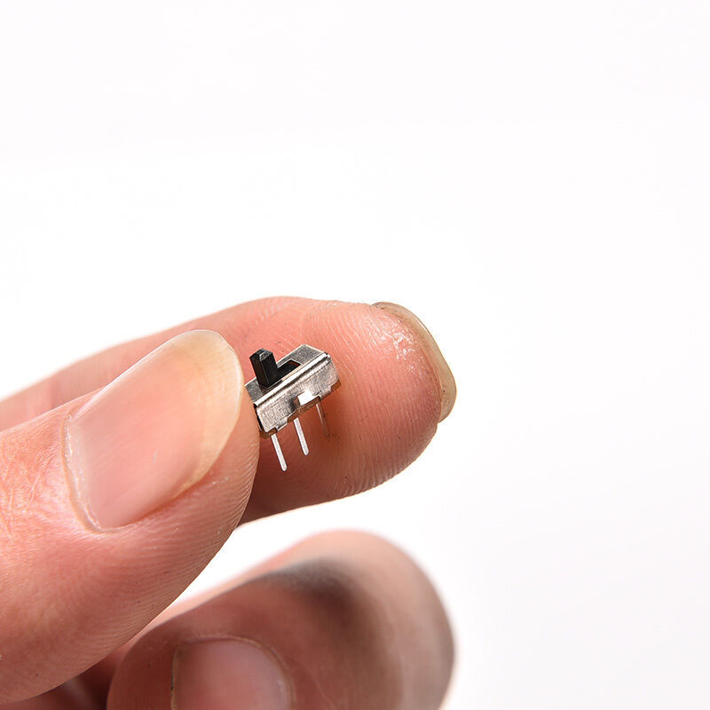 50x SPDT 3-Pin Vertical Slide Switch Mini PCB Circuit Mount Solder Tiny Small DC