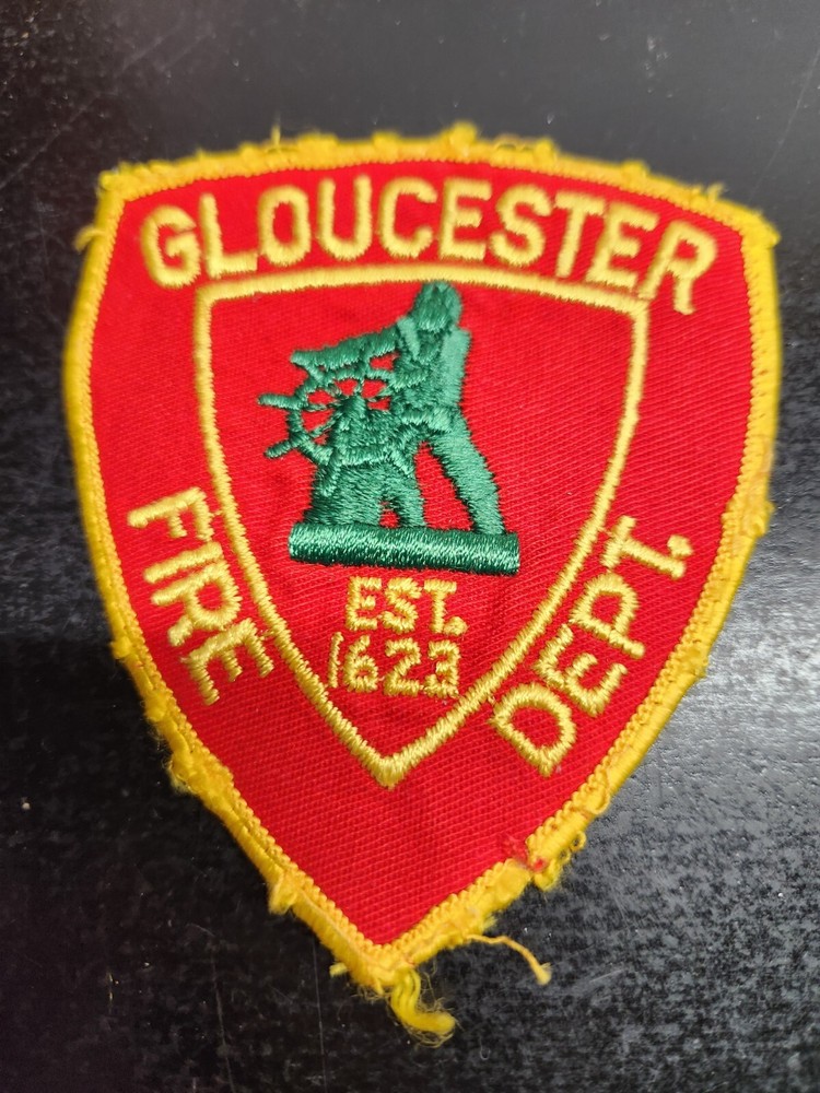 Vintage Gloucester Massachusetts Fire Department Shoulder Patch