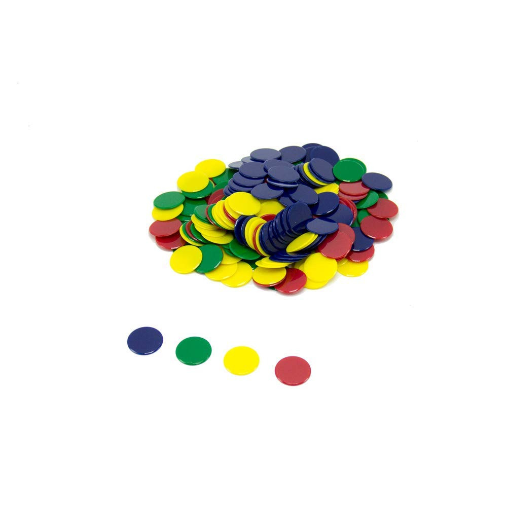 200PCS Color Math Counters 7/8" Plastic Counting Chips for Kids