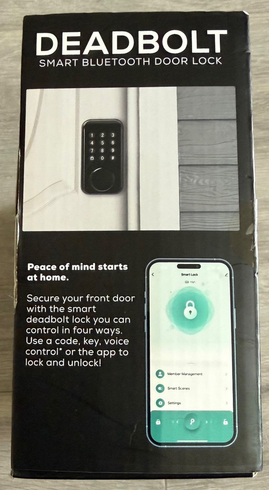 Geeni LockConnect Deadbolt Smart Bluetooth Door Lock w/ Keypad