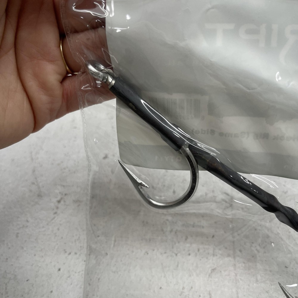 RipTail Double Hook Rig Size 8 Silver Same Side Saltwater Fishing Tackle