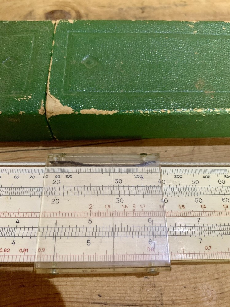 Castell Duplex Slide Rule and Case