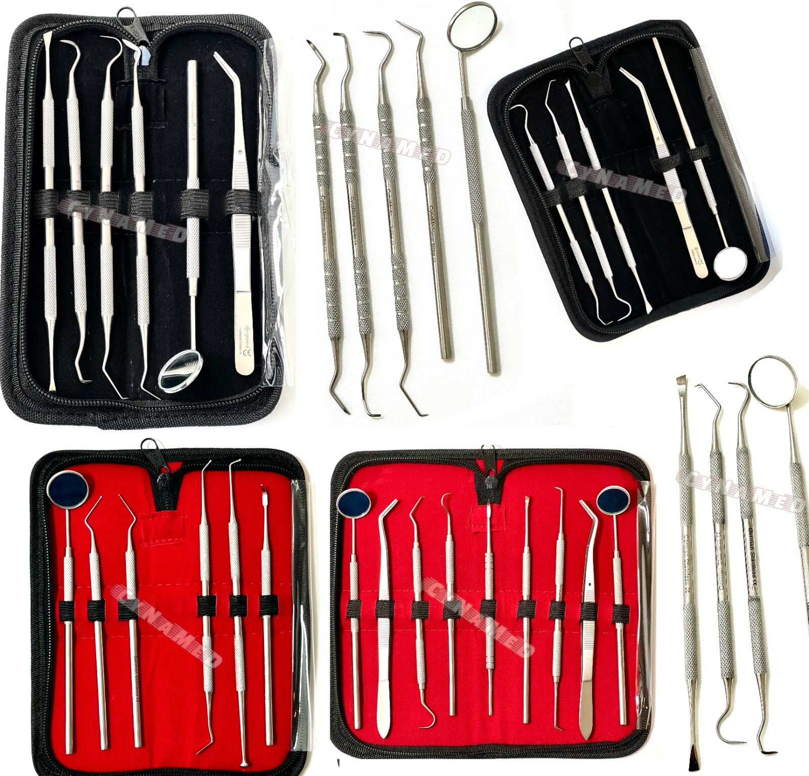 German Dental Set Kit Scaler Picks Deep Cleaning Professional Oral Hygiene Tools