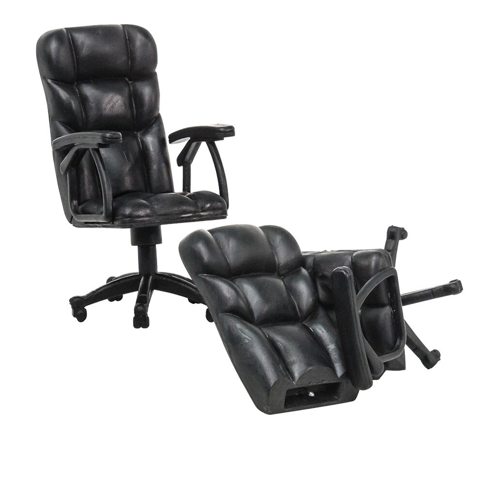 Set of 2 Toy Breakable Office Chair Accessories for 6 Inch Action Figures