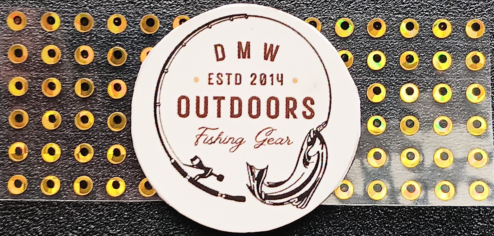 Holographic Flat Adhesive Fish Eyes, Multi Sizes & Colors Available, Fly Tying