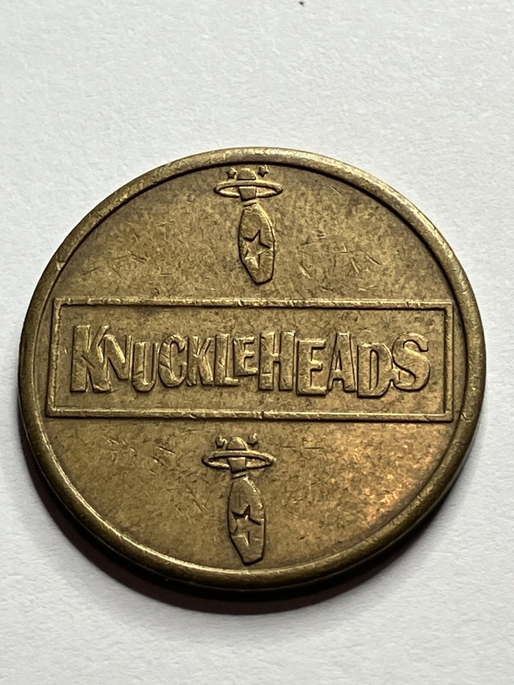 Rare Knuckleheads Bowling Arcade Token Defunct #si1