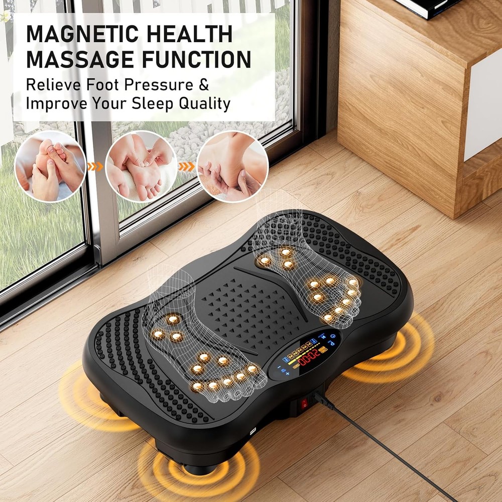 Vibration Plate Exercise Machine 130 Levels Full Body Workout Platform for