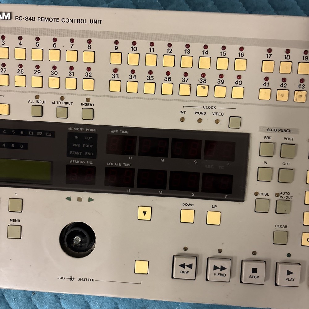 Tascam RC-848 Remote Control Unit NO CABLES UNTESTED AS IS CONDITION UNKNOWN