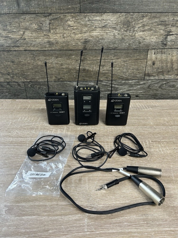 Azden 320 Series Wireless Microphone System 320UPR 30BT Set #1877
