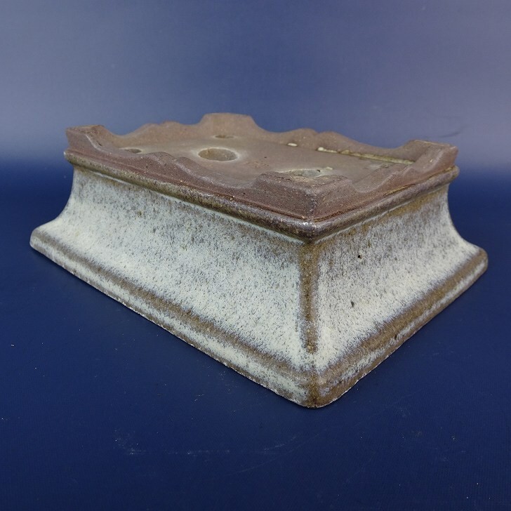 Japanese Bonsai Pot Signed Glazed Rectangular Pot-BP118
