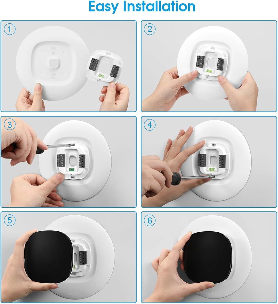 CaseBot Wall Plate for Ecobee3 Lite / SmartThermostat, White