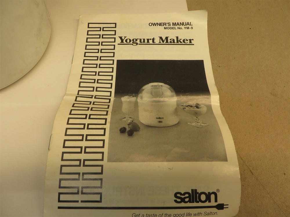 SALTON YOGURT MAKER # YM9