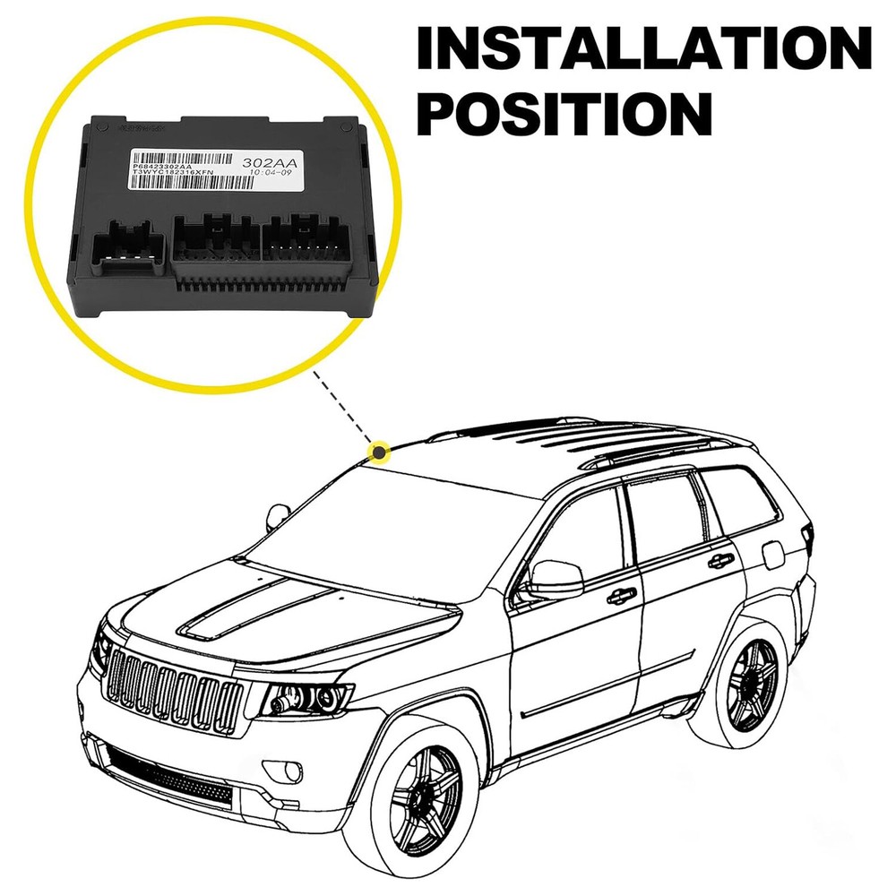 Transfer Case Control Module 68423302AA For 2019-20 Jeep Grand Cherokee Durango