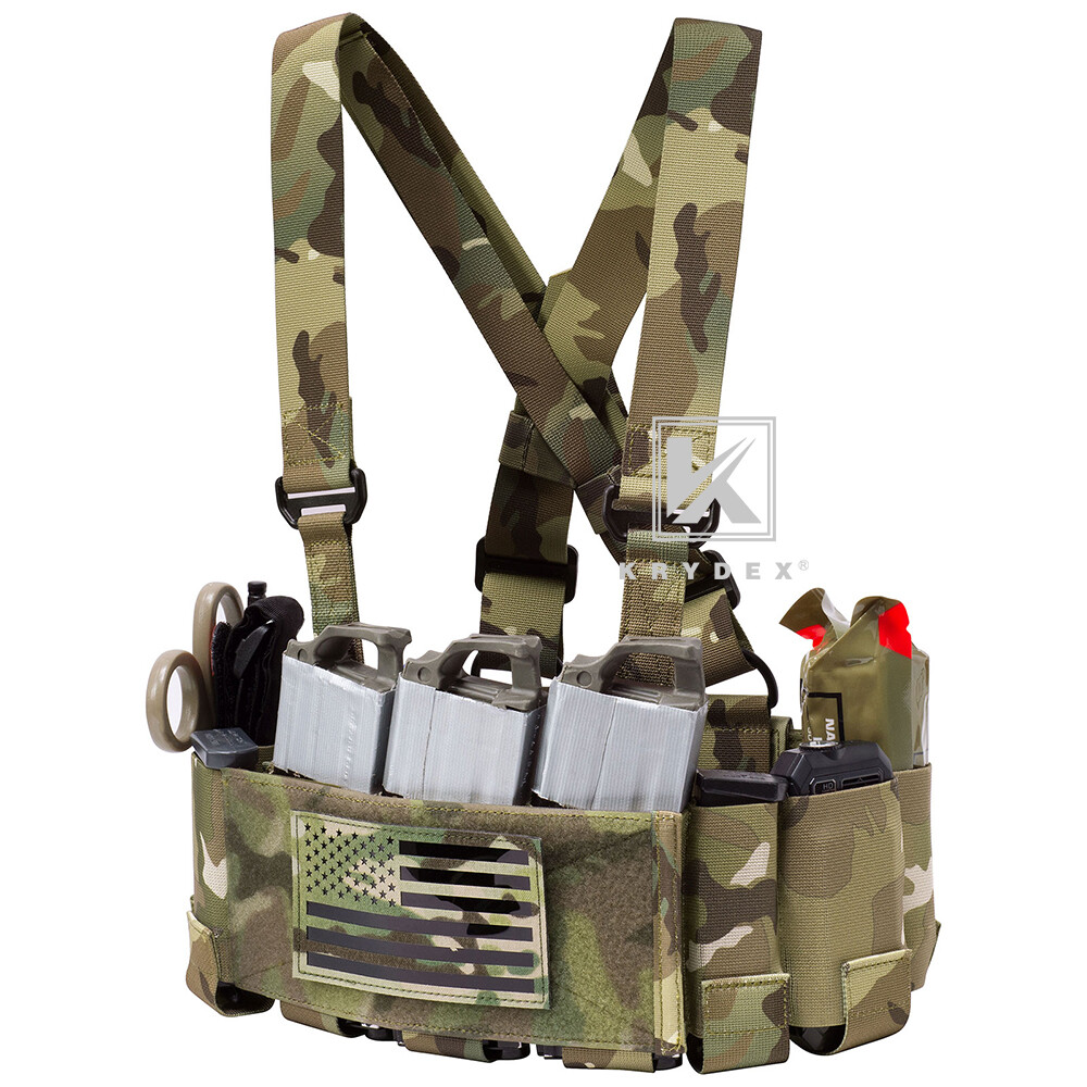 KRYDEX Concealed Carry Low-Vis 5.56 Ready Chest Rig Tactical Elastic Cummerbund