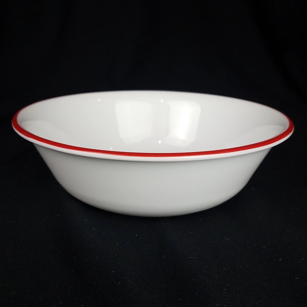 Corelle (Corning) Soup/Cereal Bowl Red Edge