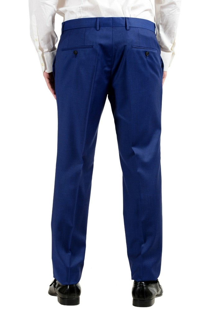 Hugo Boss "Nestro3/Byte1" Men's 100% Wool Blue Two Button Suit