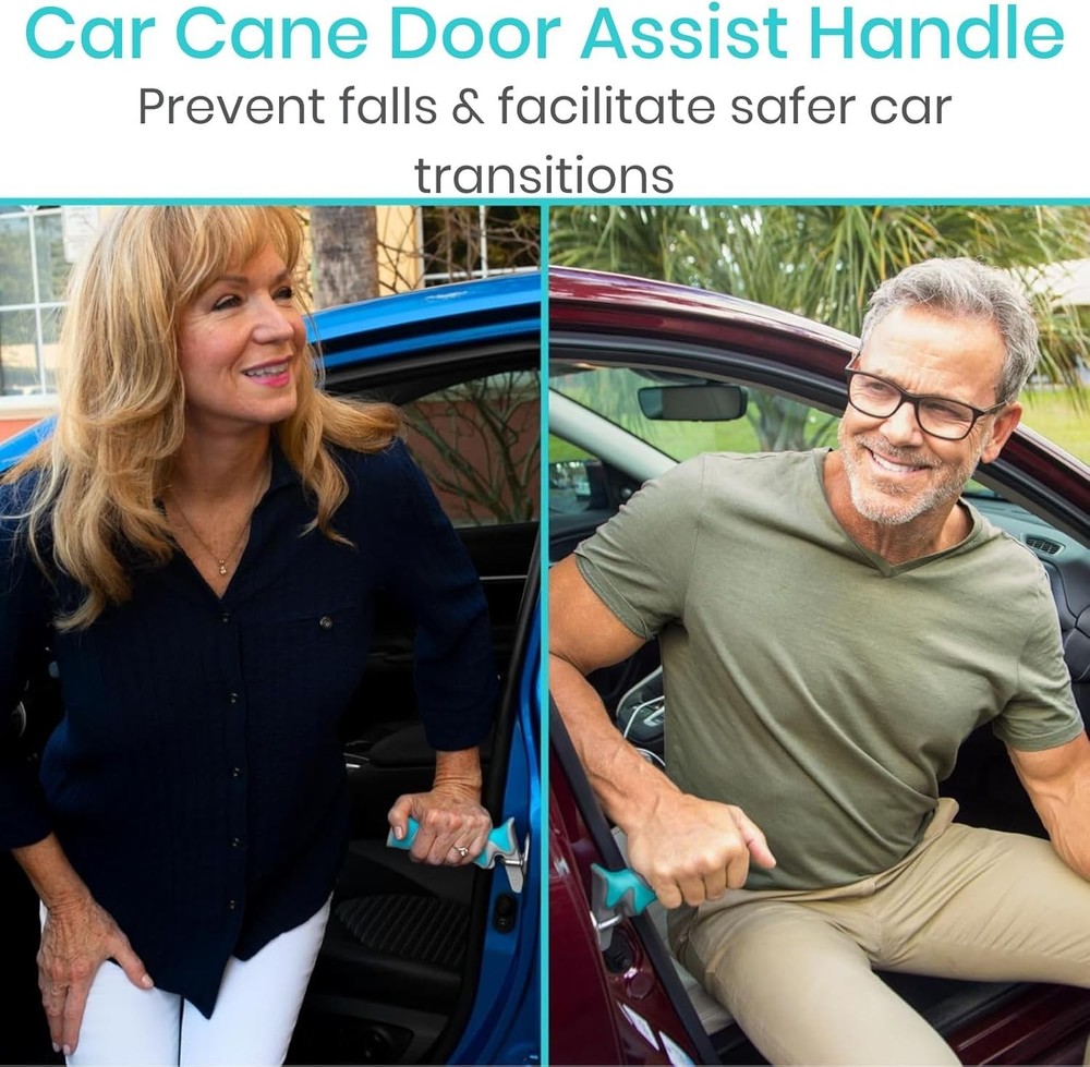 Vive Car Handle Assist for Elderly - Scratch Proof Latch - Auto Grab Single