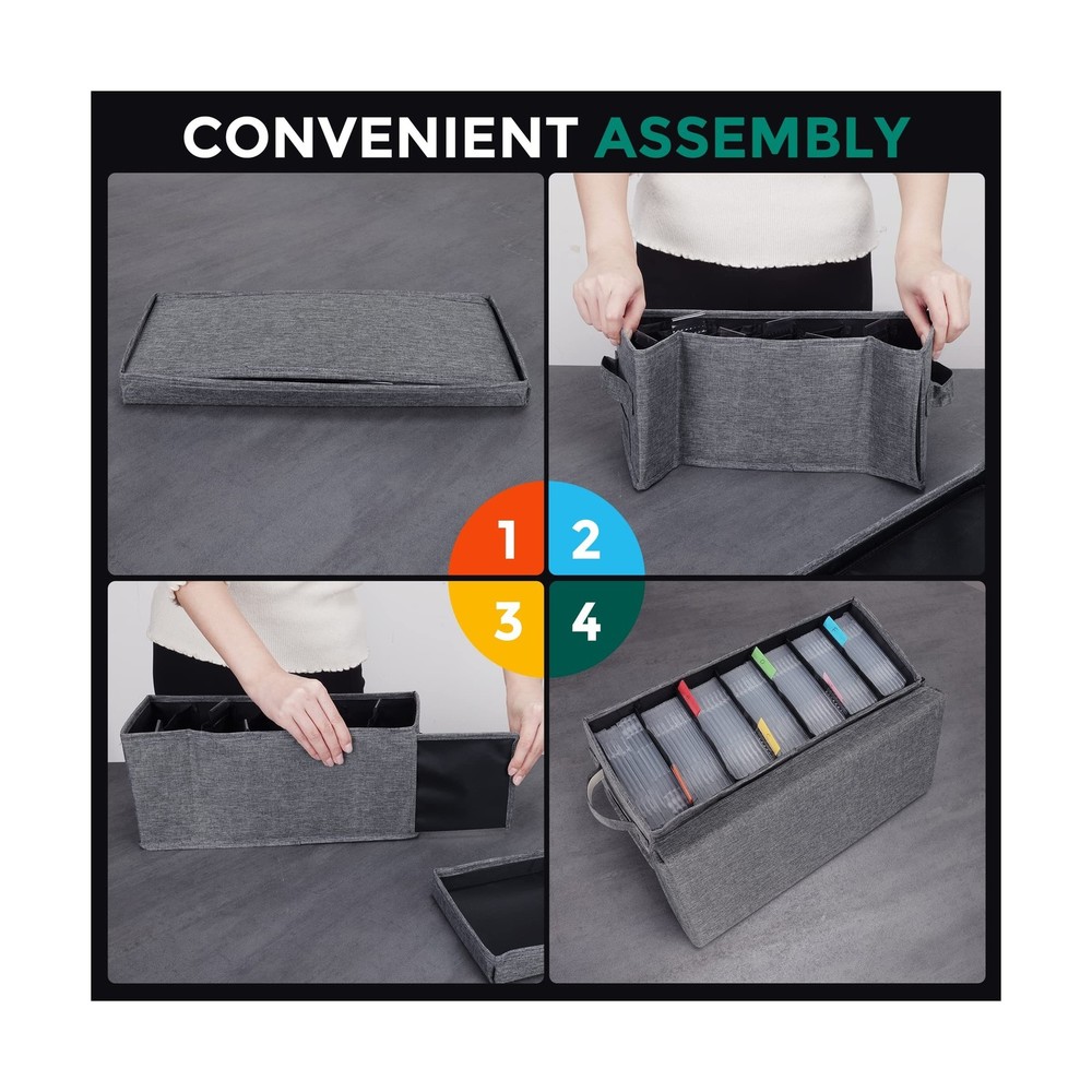 TWAVETREE CD Storage Box with Lid, Practical Case Holder Organizer ... Fast Ship