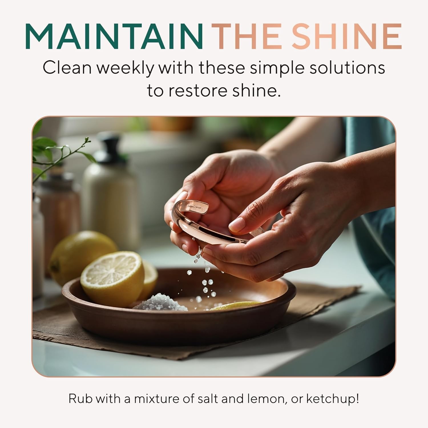 Copper Bracelet for Men & Women — 100% Pure Copper Bracelets — Raw, Solid &