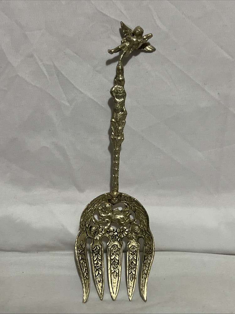 vintage Italian Ugo Bellini ornate serving fork.