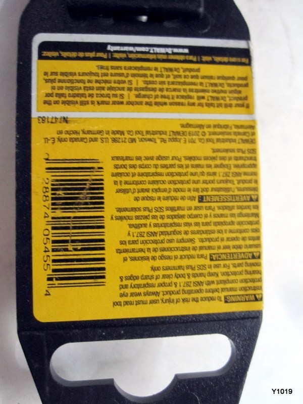 Dewalt DW5455 , 3/4" x 10" x 12" Hammer Drill Bit, SDS-Plus