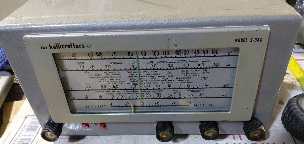 Hallicrafters S - 38D Rec. I WAS TOLD NEW TUBES AND RECAP Part Not Working