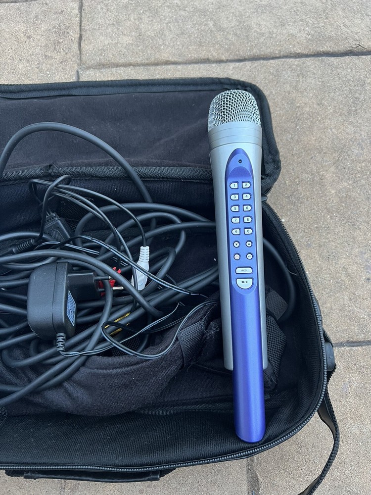 Two Magic Sing Portable Karaoke Mic Bundle with Case Tested