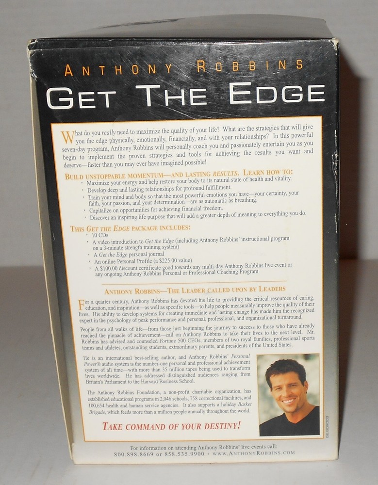 Anthony Robbins Get The Edge A 7-Day Program Audio CD Course Transform Your Life