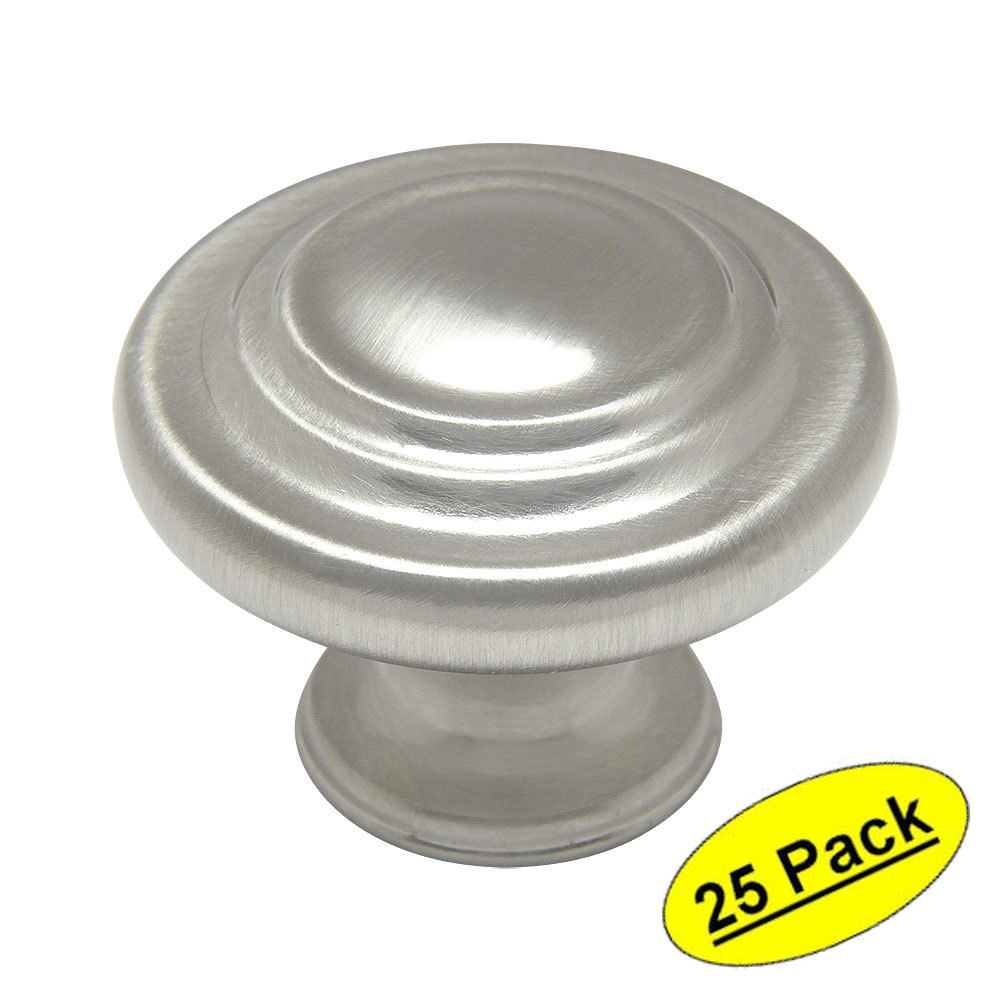 *25 Pack* Cosmas Cabinet Hardware Satin Nickel Cabinet Knobs #9971SN