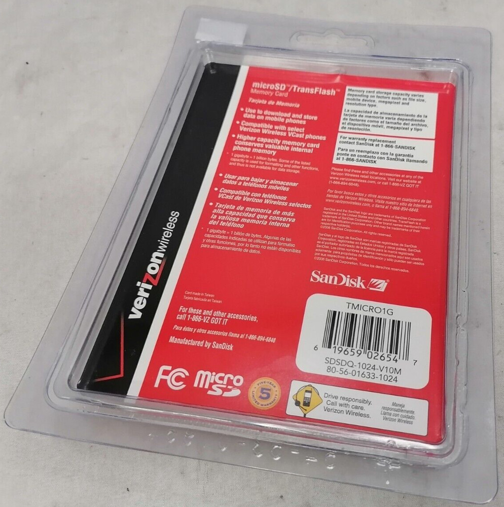 Verizon Wireless microSD / Transflash Adapter