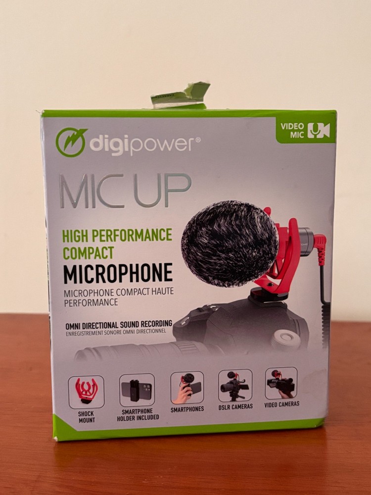 DIGIPOWER MIC UP HIGH PERFORMANCE COMPACT CARDIOID VIDEO MICROPHONE DP-DM15F
