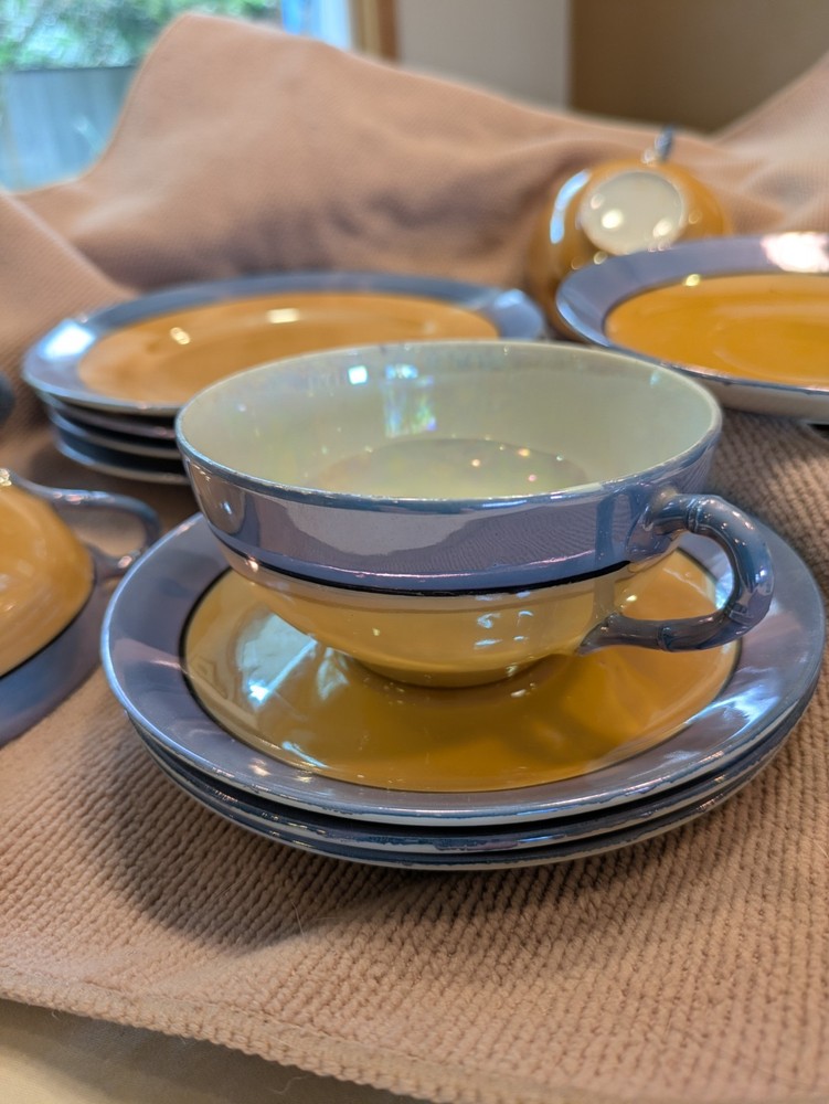 Lusterware, 12 piece set made in Japan