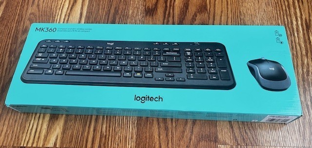 Logitech MK360 Wireless Keyboard and Mouse Combo Black - Sealed Box