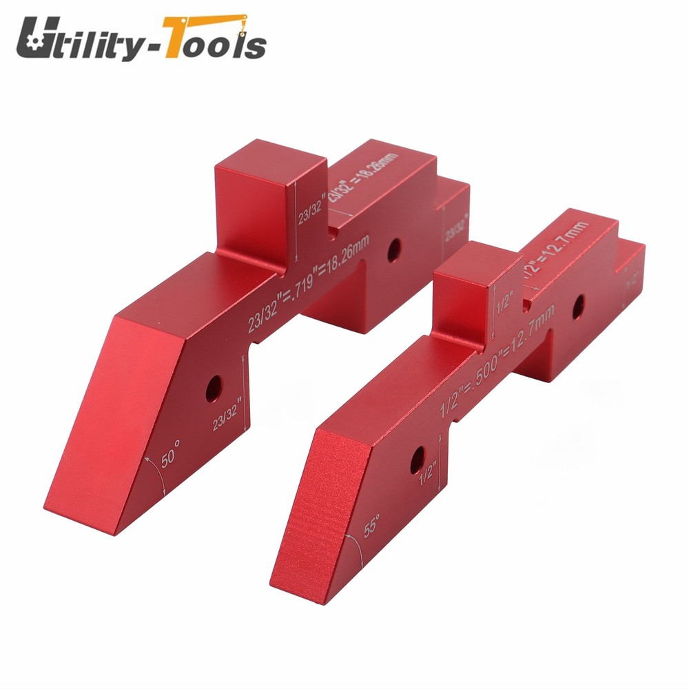 14 Pack Precision Aluminum Setup Blocks Height Gauge Router Table Setup Bars