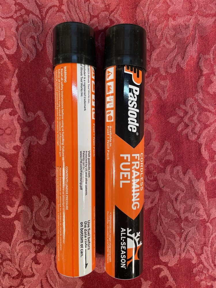 Paslode, Spare Orange Framing Fuel, 816008, For Paslode Framing Nailers Lott (2)