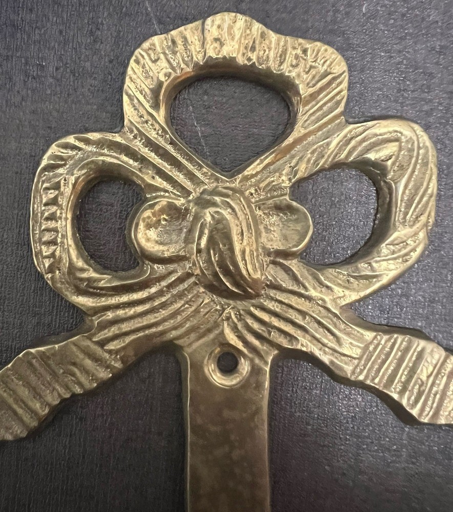 Vintage Wall Brass Hook Coat /Hat Bow Hanging Hook