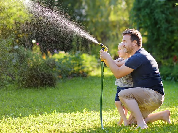 DEWENWILS 2 Zone Sprinkler Timer 8 Programs Water Hose Timer Leakproof Outdoor
