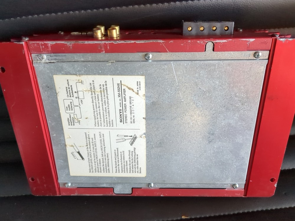 Sony XM-552HX amplifier old school