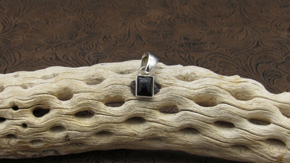 *Sterling Silver and Black Onyx Pendant
